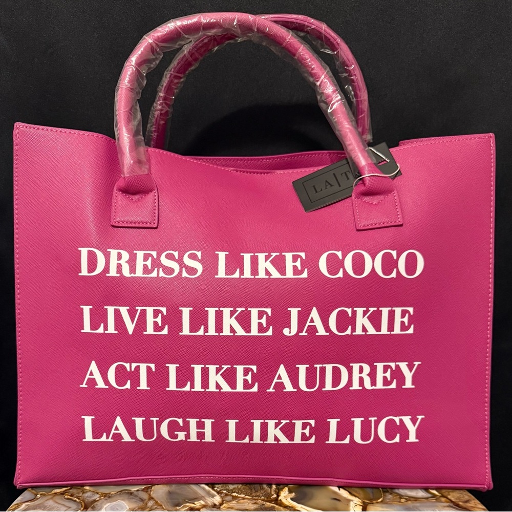 LATC “Dress Like Coco” Pretty in Pink Tote 👜